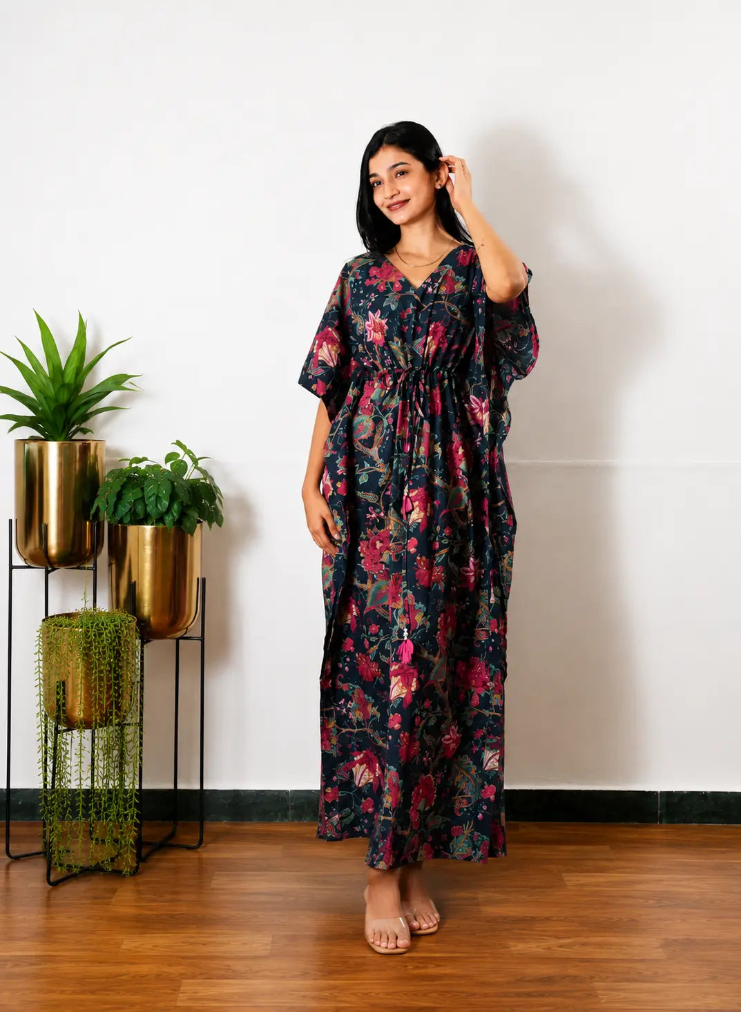 cotton smocked maxi dress Cecilia 100% in Custard Plaid (Lined) The iconic Fleur dress Model Adison size:M Quilted Dressing Warm Cotton