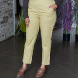 Cotton straight pants
