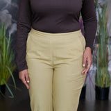 Cotton straight pants