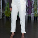 Cotton straight pants