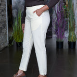 Cotton straight pants