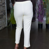 Cotton straight pants