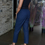 Cotton straight pants