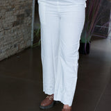 Cotton pants with chikankari work