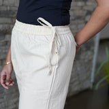 Cotton pants with chikankari work