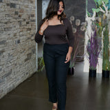 Cotton straight pants