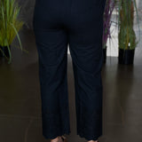 Cotton pants with chikankari work