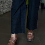 Cotton pants with chikankari work