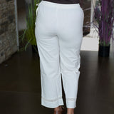 Cotton laced pants with tie