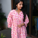 Tulip peplum cotton short kurti