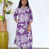 Purple geometric co-ords set