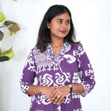 Purple geometric co-ords set