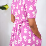Lavender tulip maternity nursing wear