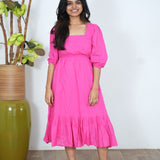 Jasmine cotton midi dress