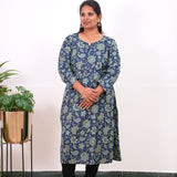 Midnight blue plus cotton kurti