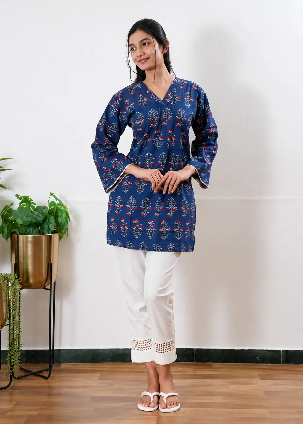Short kurti styling