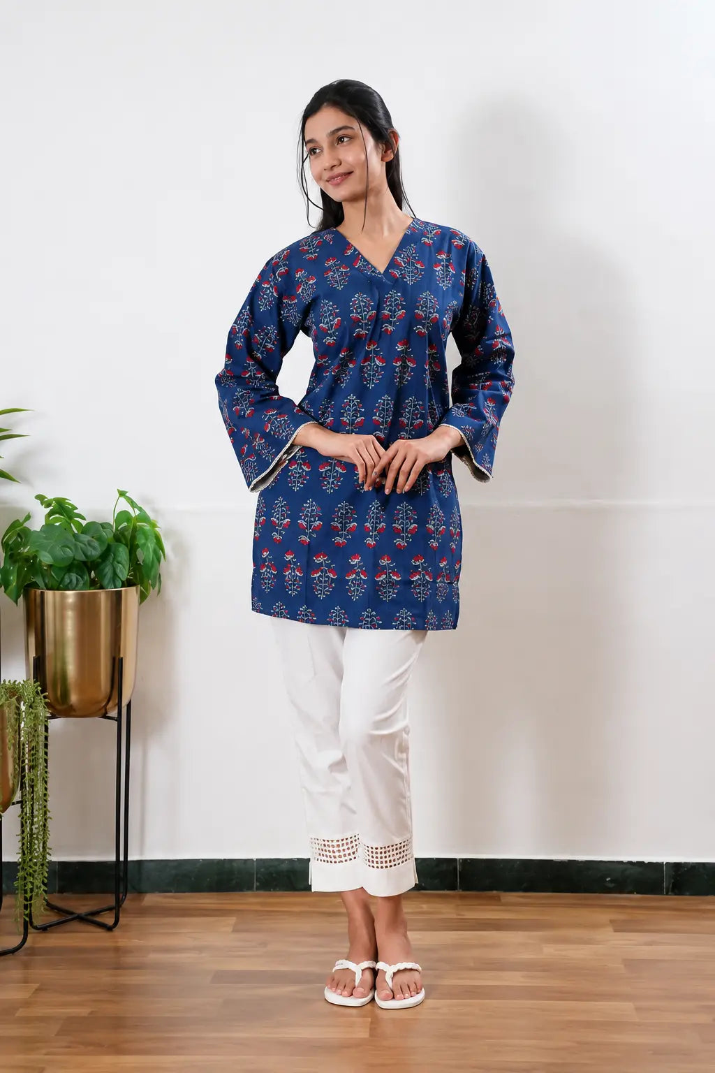 Short kurti styling