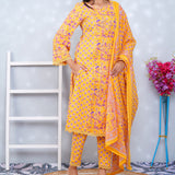 Mustard Cotton Suit set