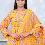 Mustard Cotton Suit set