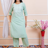 Green Cotton Co-ord set