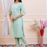 Green Cotton Co-ord set