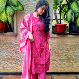 Rani pink cotton suit set