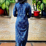 Indigo cotton suit set