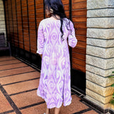 Lavender crush pattern dress