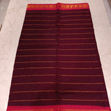 Maroon madurai cotton sungudi saree