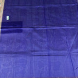 Semi tussar saree with contrast indigo unstitched blouse