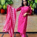 Rani pink cotton suit set