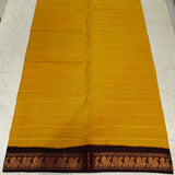 Mustard madurai cotton sungudi saree