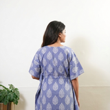 Lavender butta cotton kaftan
