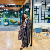 Vivid blue cotton suit set