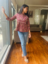 Maroon cotton top 6