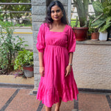 Jasmine cotton midi dress