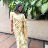 Vaazhai linen saree