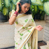 Vaazhai linen saree