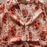 Rust orange tie and dye maternity nursing cotton top