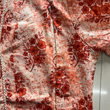 Rust orange tie and dye maternity nursing cotton top