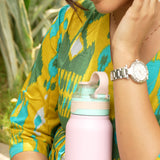 Mustard geometric cotton comfies