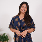 Indigo butta cotton kaftan