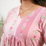 Pink stripes cotton Comfies