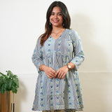 Blue stripes cotton comfies