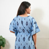 Cloud geometric cotton kaftan