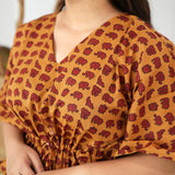 Saffron mini elephant cotton kaftan comfies