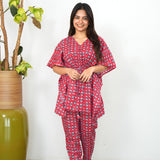 Red mini elephant cotton comfies