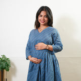 Baby blue maternity nursing comfies