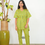 Yellow mini elephant cotton kaftan comfies
