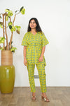 Yellow mini elephant cotton kaftan comfies